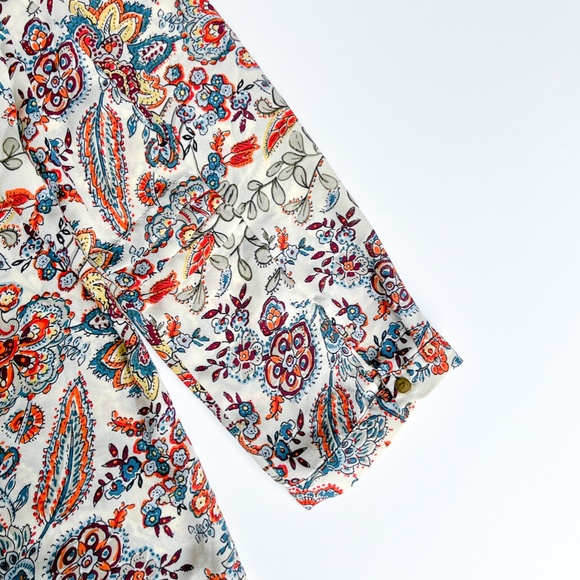 Philosophy Tunic  Multi Print Blouse Size L - Picture 10 of 11